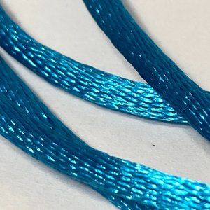 Blue Rat Tail Cord Trim Ribbon 12 Rolls Offray Crafts Scrapbook Gift Wrap 1/8"